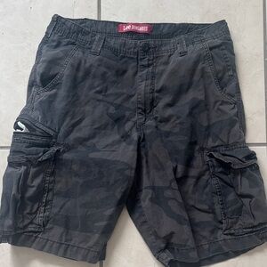 Lee Black Camo Cargo Shorts 34 size